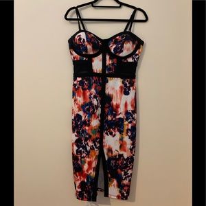 Abstract print dress